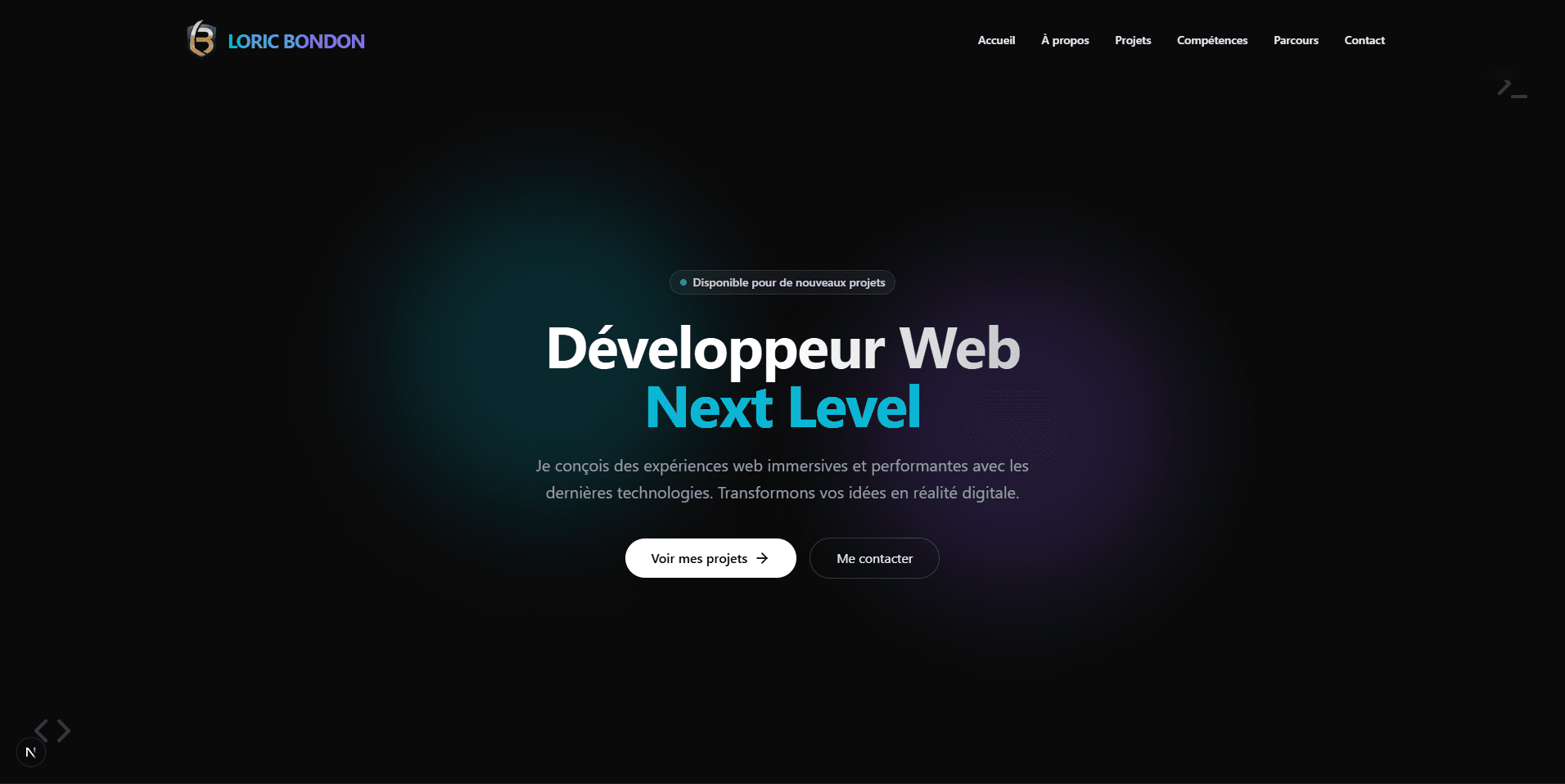 Portfolio Loric Bondon — capture 1